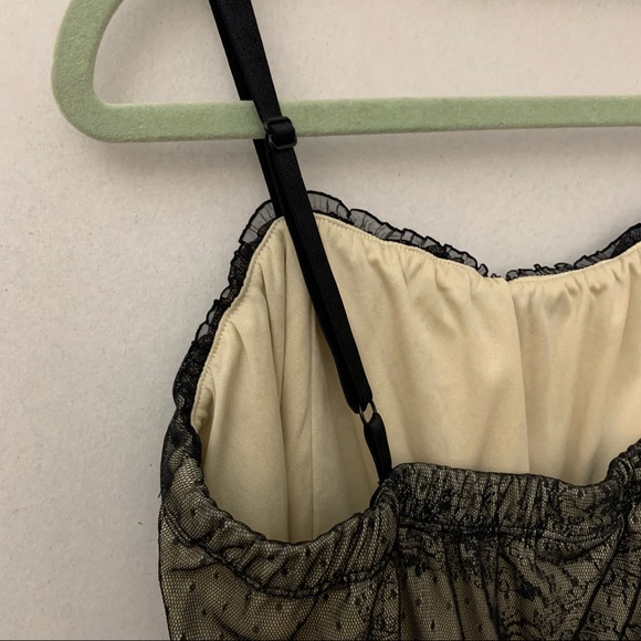 Torrid Black Lace Overlay Babydoll Tank Top - Picture 4 of 7